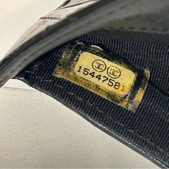 CHANEL CC Glossy Flap Leather Wallet On Chain WOC - Picture 7 of 7